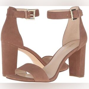 Nine West Nora block heel suede heels